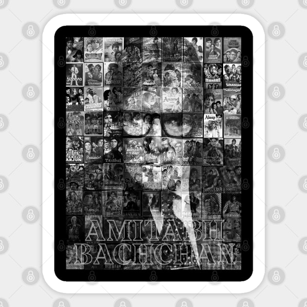 Amitabh Bachchan Collage sticker Sticker by SAN ART STUDIO 